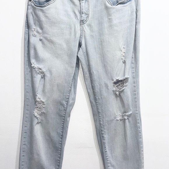 CANYON RIVER BLUES Distressed Light Wash Skinny Jeans Size 12 - Picture 6 of 9